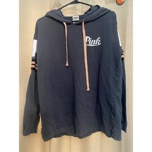 PINK Grey Lightweight Sweatshirt